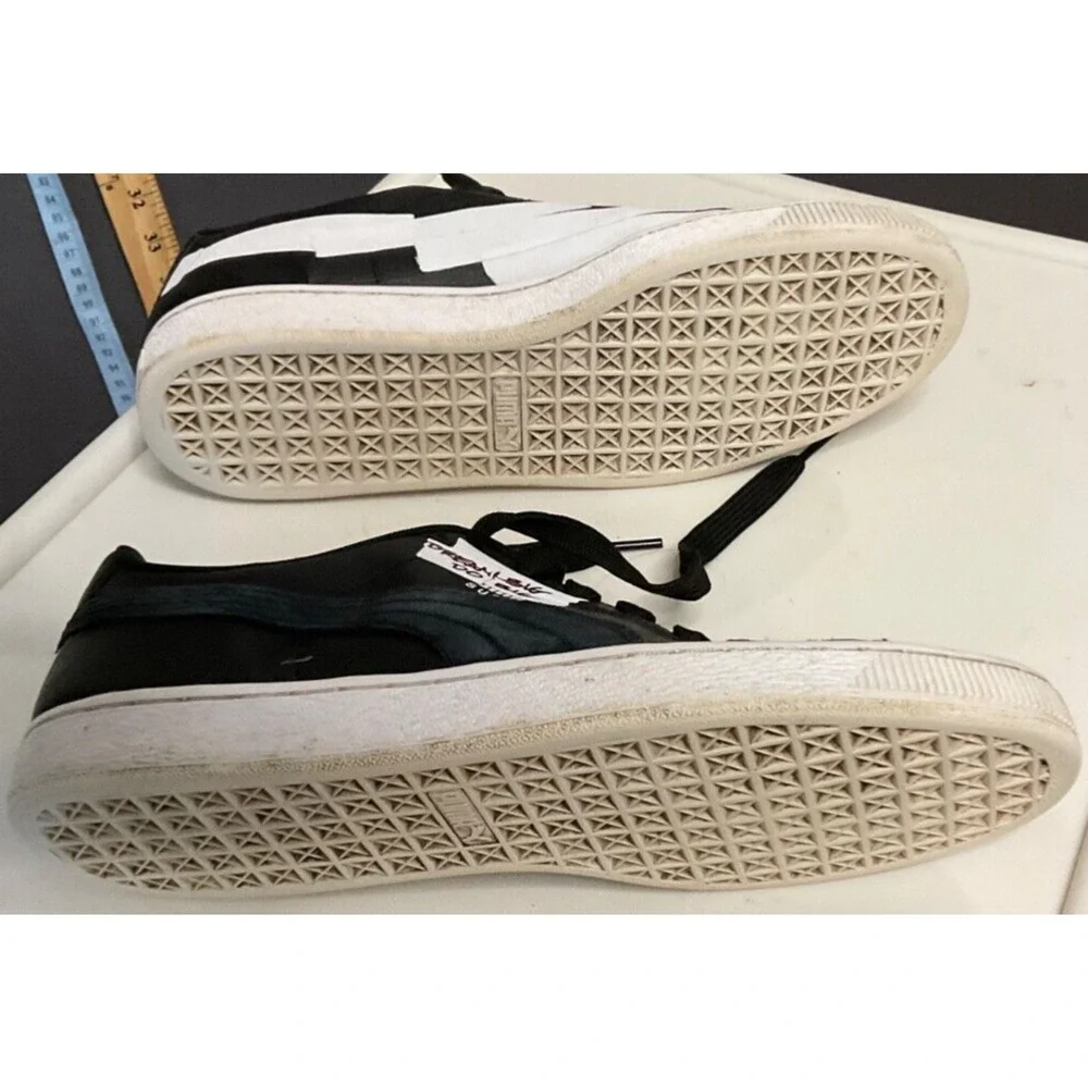 PUMA Men's Black Suede THE BEGINNING IS HERE Sneakers 385507 SZ 9.5 US‎ Athletic